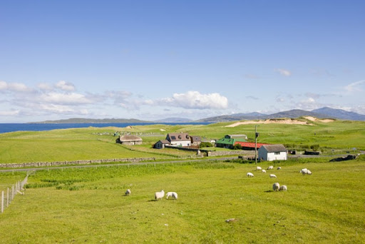 The landward side of the A859